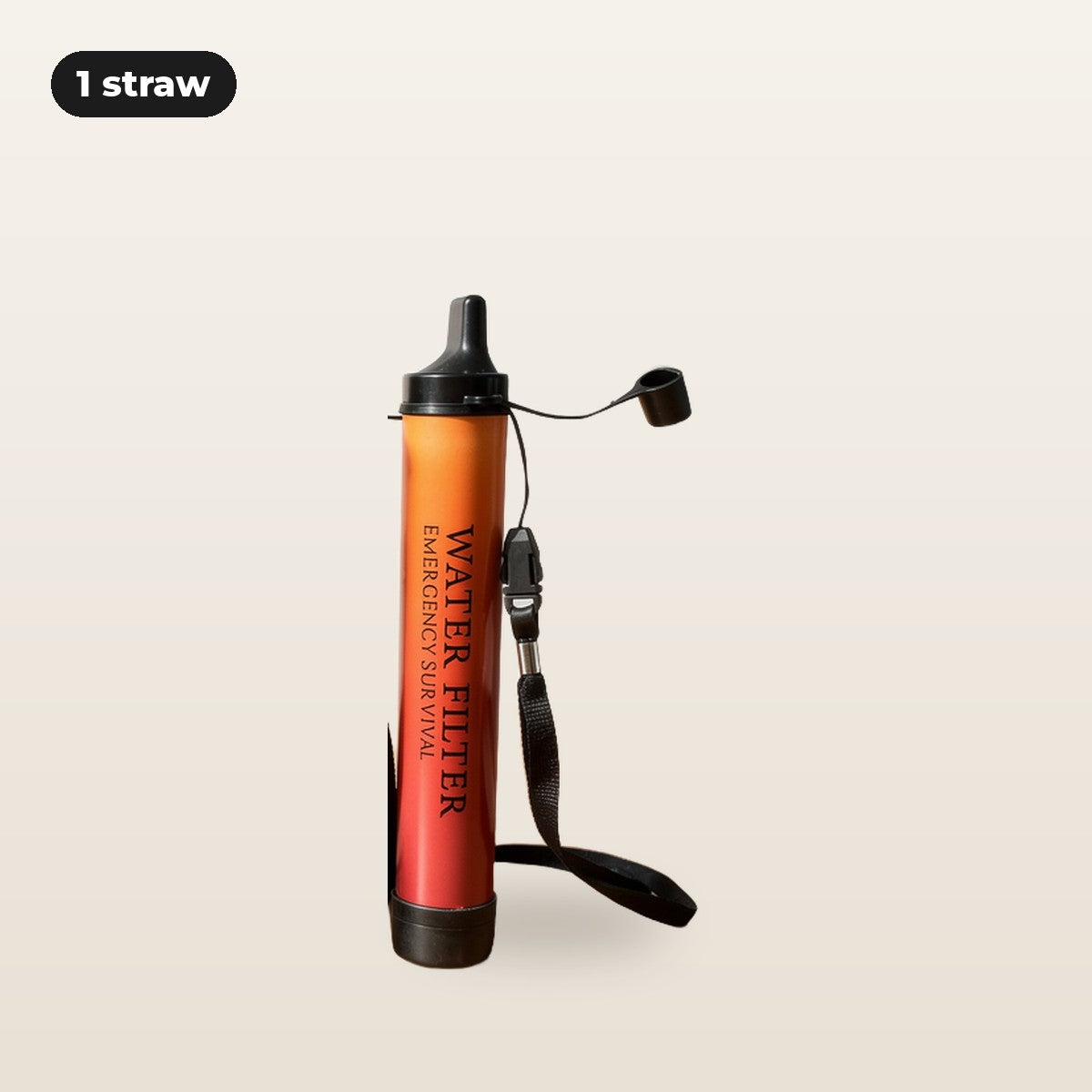 1-pack: one Fallback filter straw