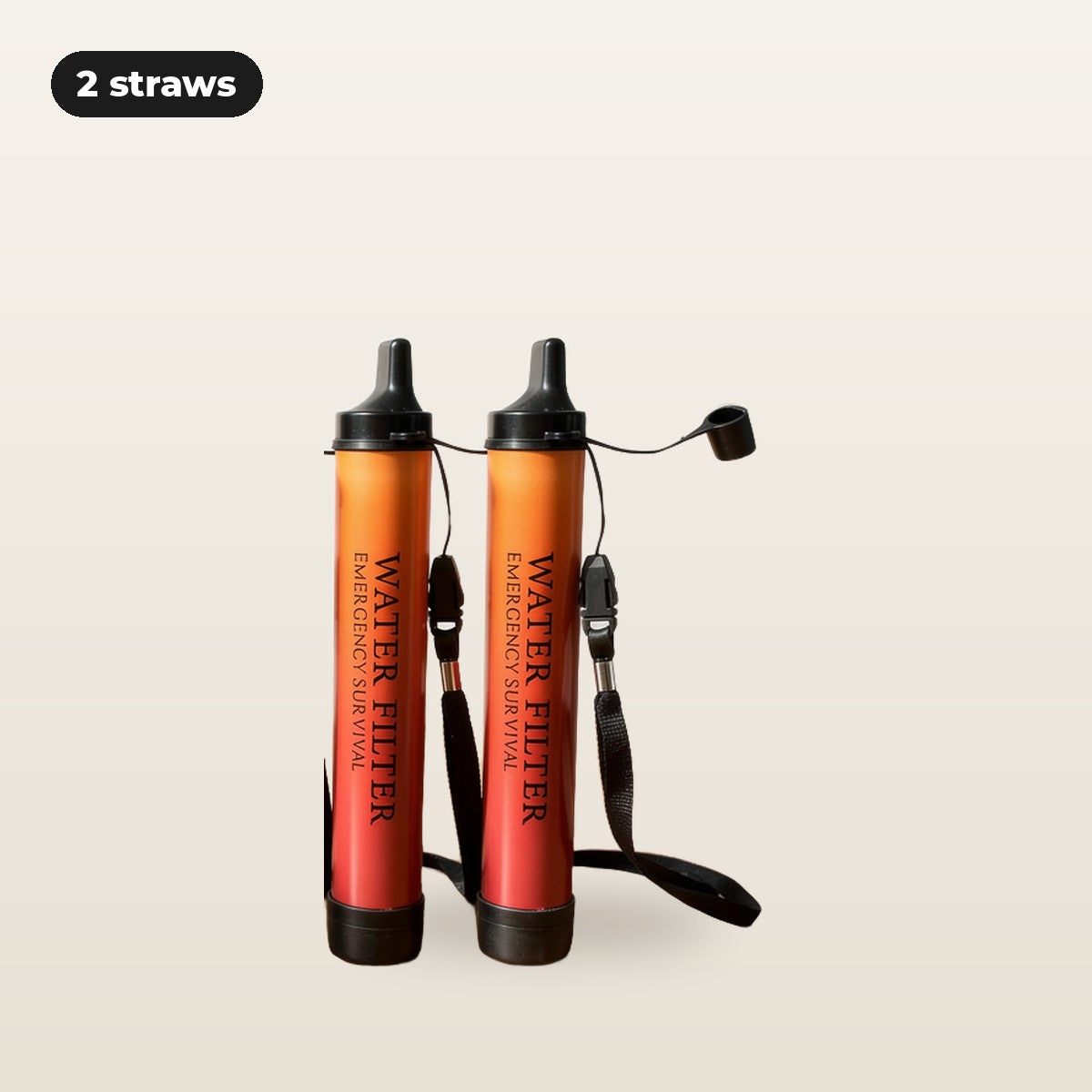 2-pack: two Fallback filter straws