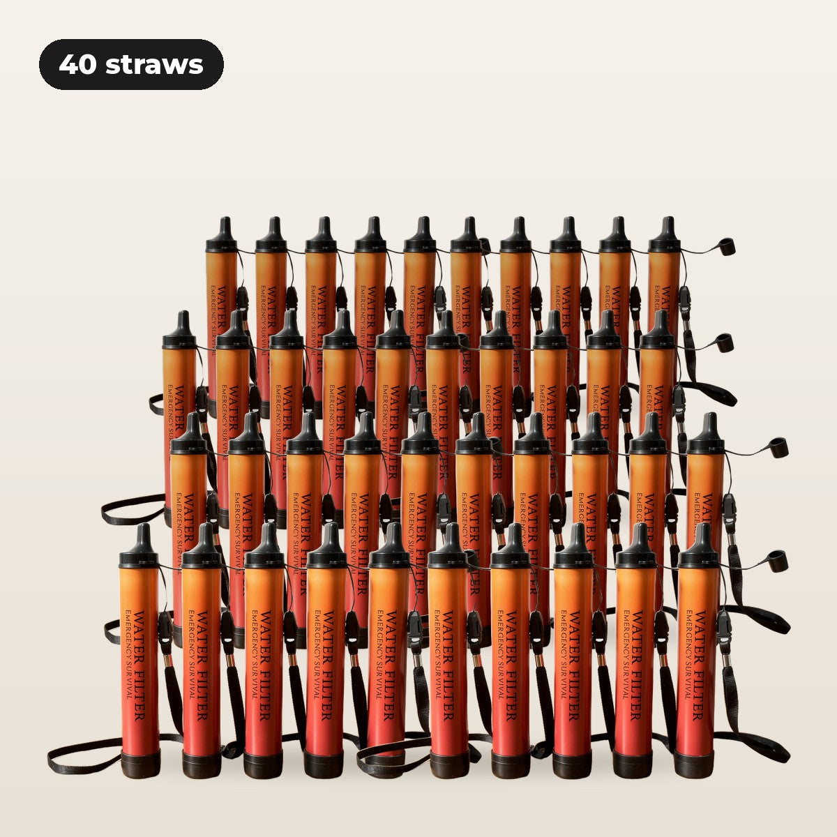 40-pack: forty Fallback filter straws