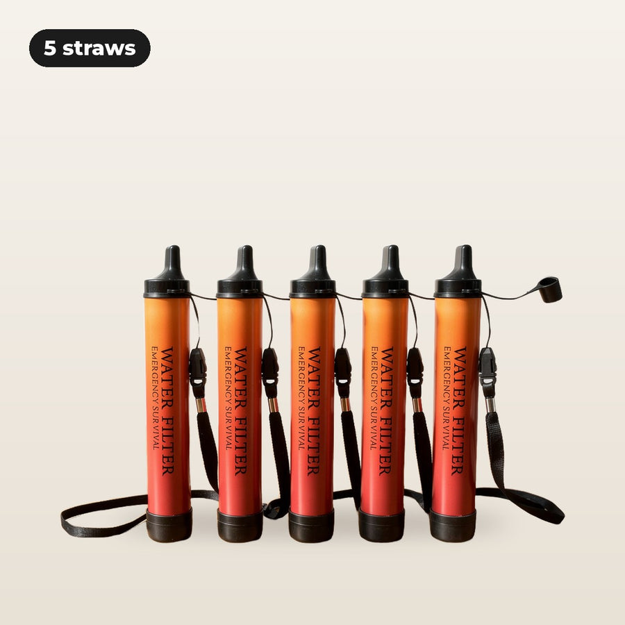 5-pack: five Fallback filter straws